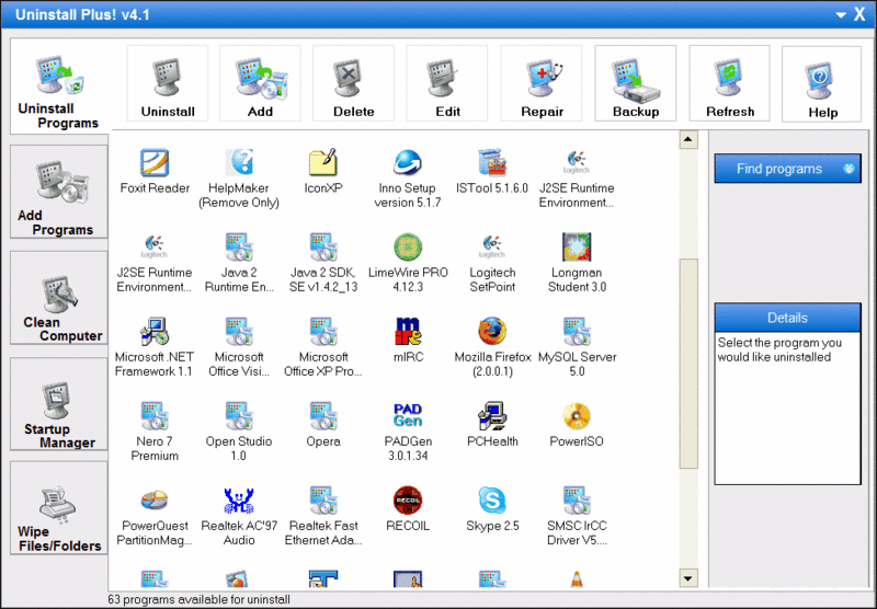 Uninstall Plus! 2004 Screenshot